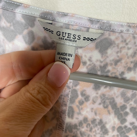 {NWT} Guess Snake Print Bodysuit XL Gray - Picture 9 of 14